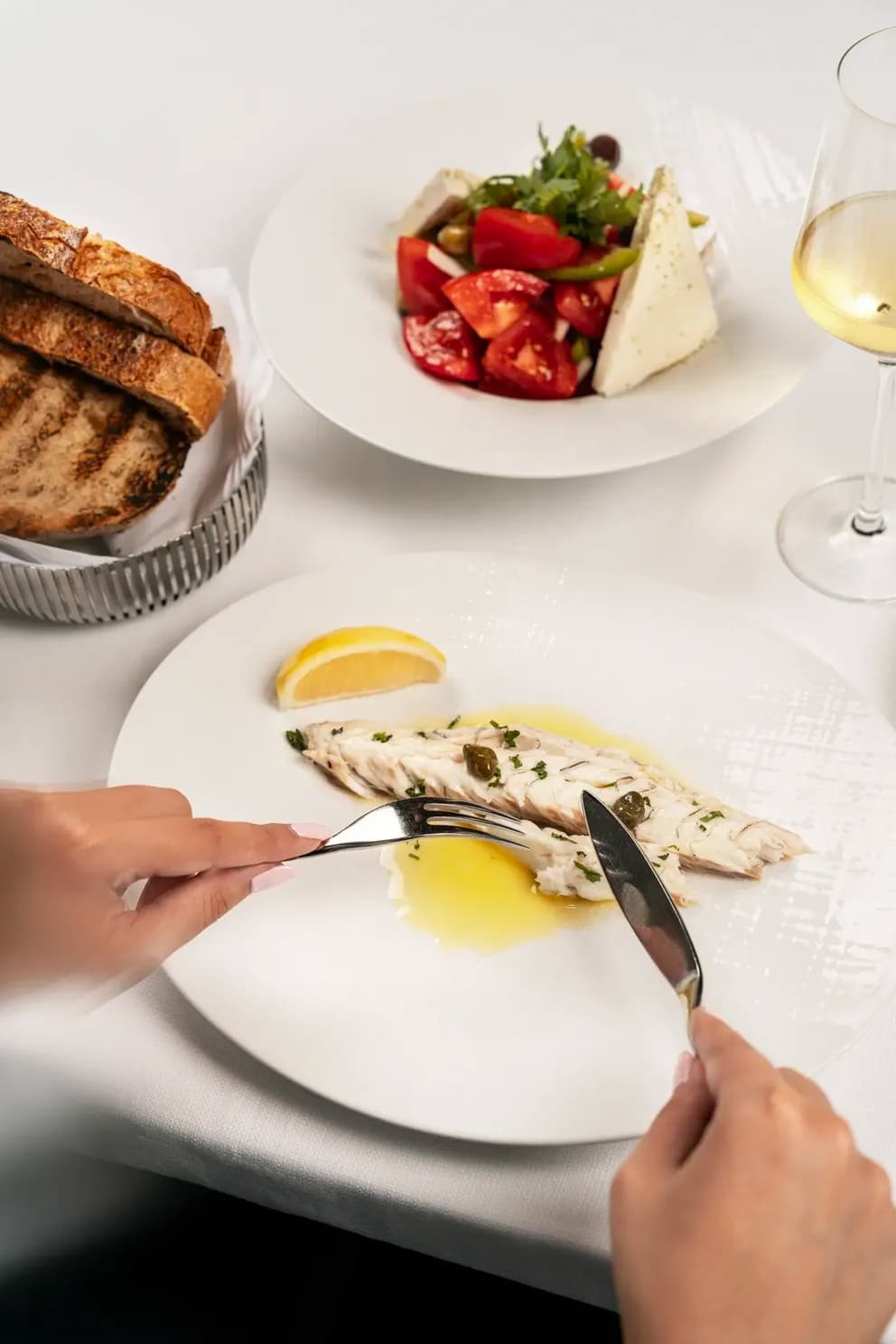 Fine dining presentation